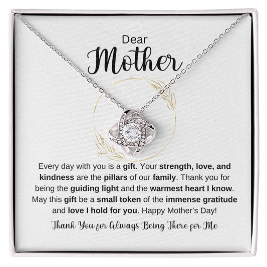 Dear Mother Love Knot Necklace